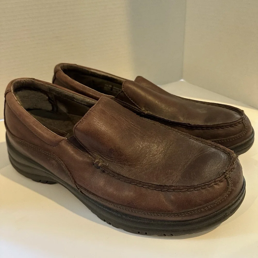 Dansko Wayne Loafers Clogs‎ Shoes Men's Size 48 / 11.5-12 US Brown Leather